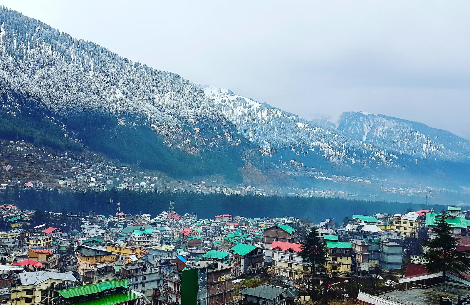 Manali snow